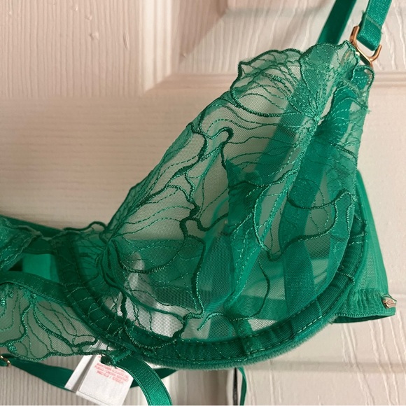 NWT BlueBella Green Lingerie Vienna Bra - Picture 6 of 6